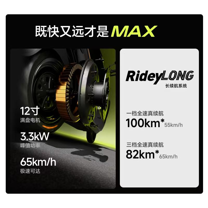 Ninebot九号电动M3 95c MAX智能电动摩托车男女长续航